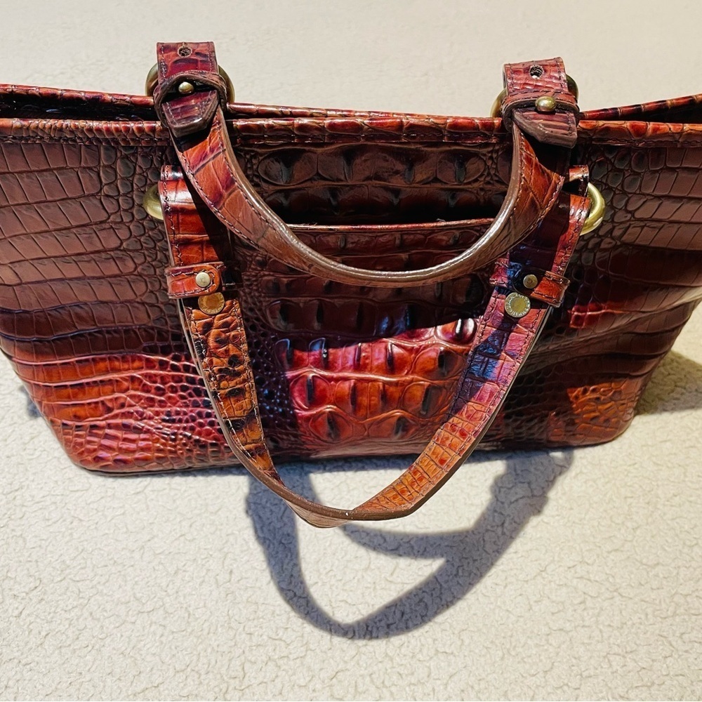 Brahmin Mini Satchel, Asher Pecan - Picture 4 of 5